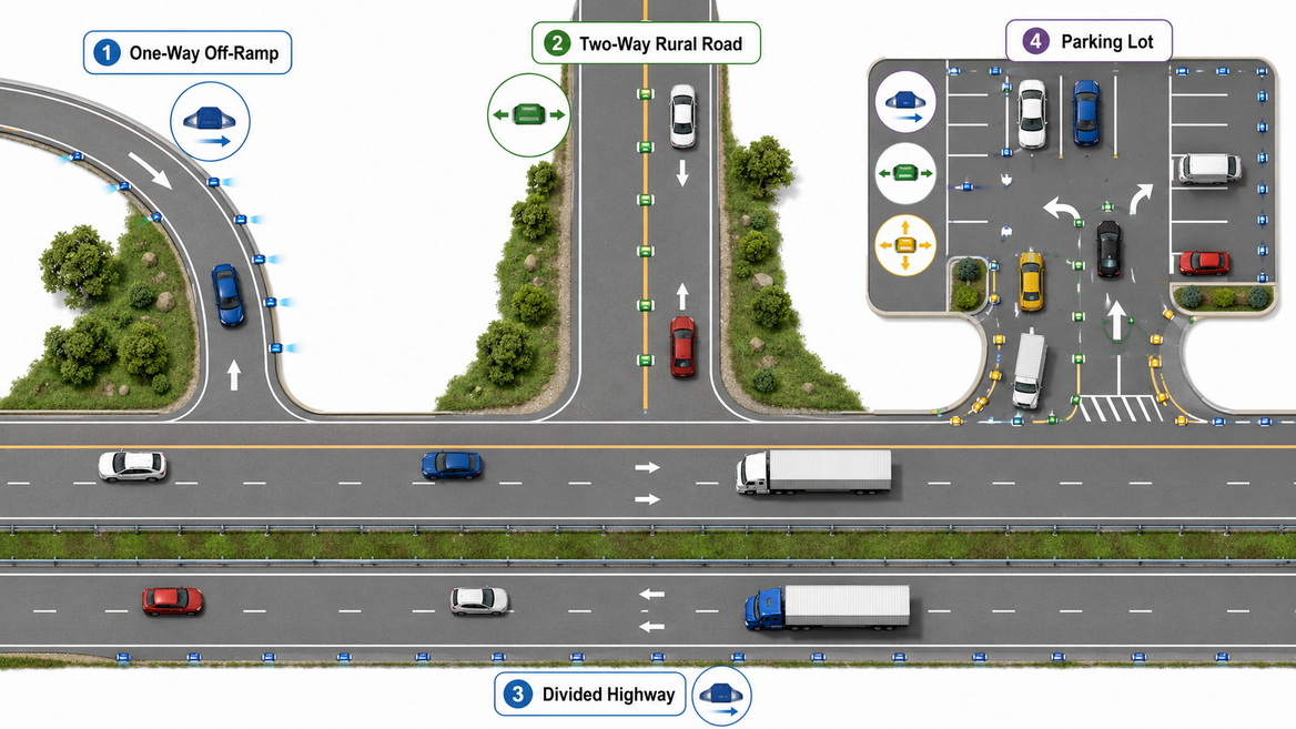 Road Marker Application Scenarios