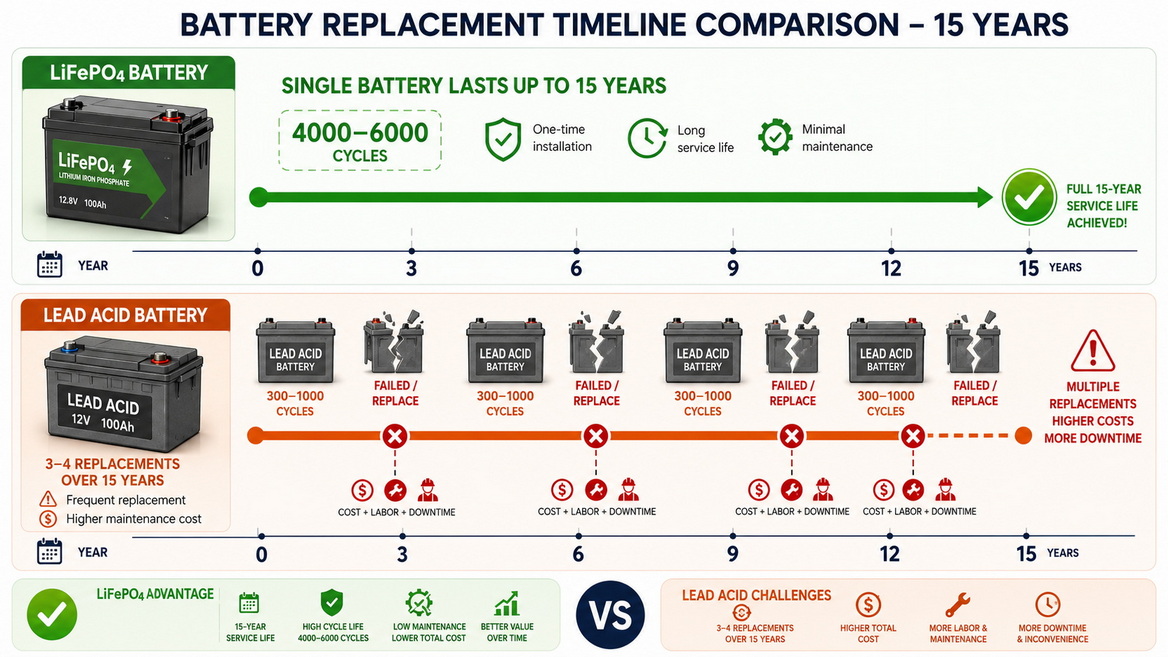 Battery Cycle Life Comparison Solar Applications
