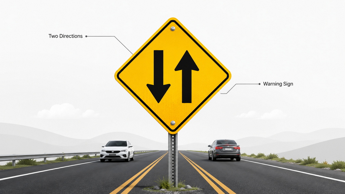 Two Way Traffic Sign Explainer Two Way Traffic Sign Explainer