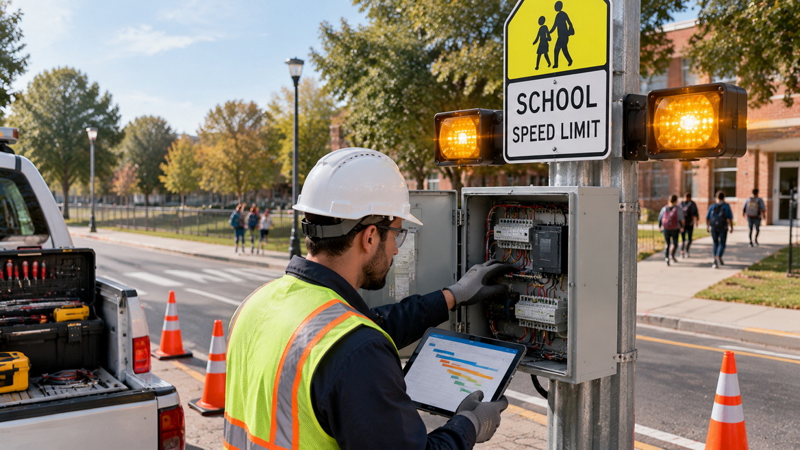 School Zone Beacon Inspection and Scheduling
