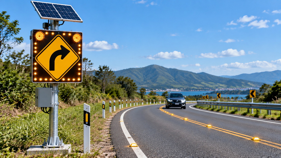 Solar LED Traffic Sign