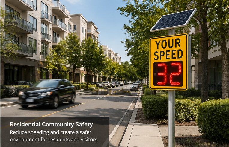 Solar Radars Speed Sign