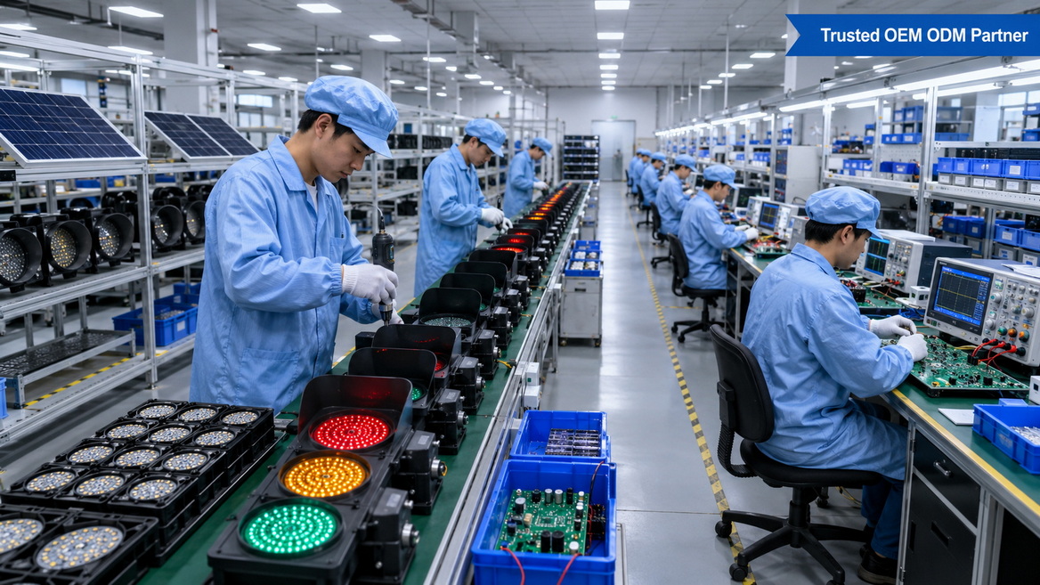 OEM ODM Solar Traffic Light Factory