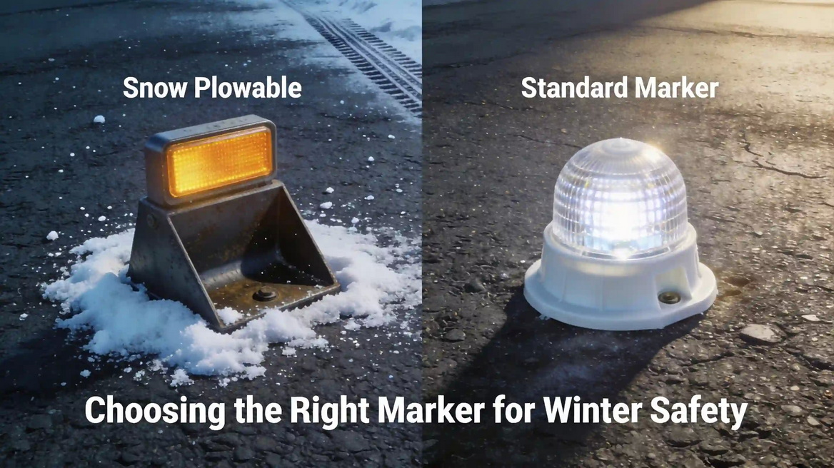 Snow Plowable Marker Vs Standard Marker