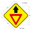 Diamond Shaped Road Traffic Safety Sign