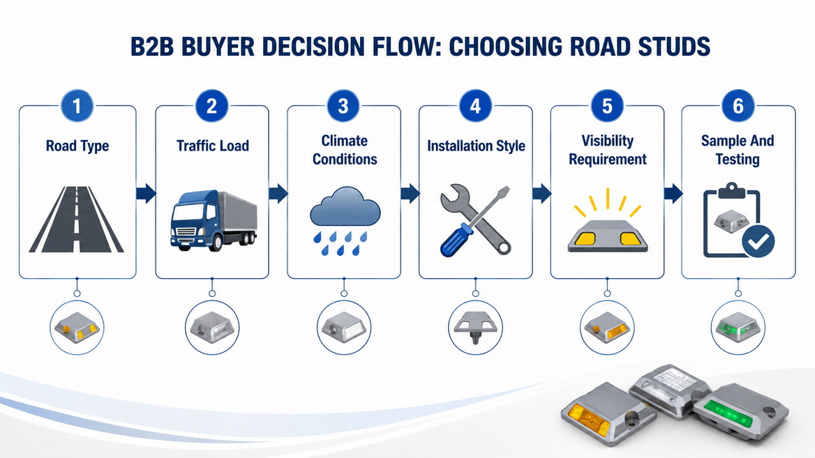 Road Stud Buyer Decision Flow
