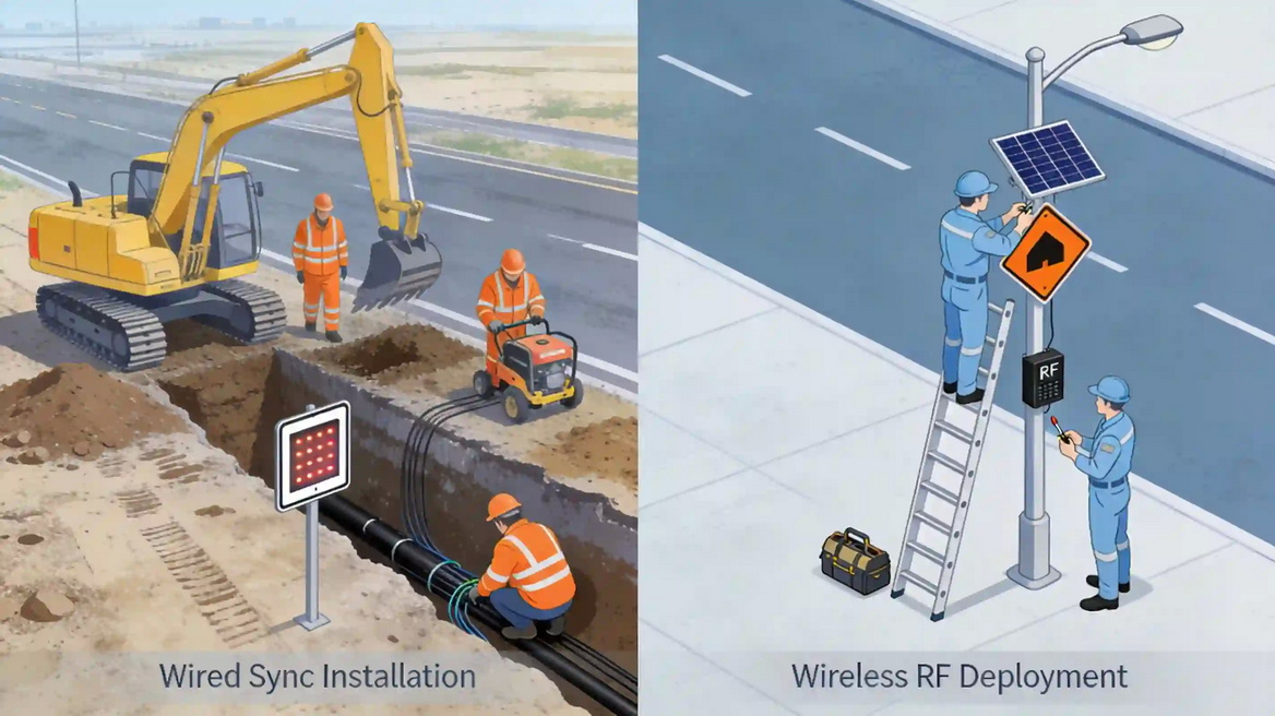 Wired And Wireless Installation Contrast