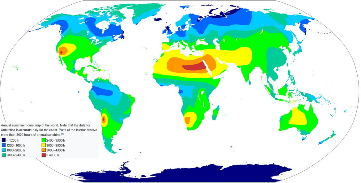 Global Solar Insolation Infographic