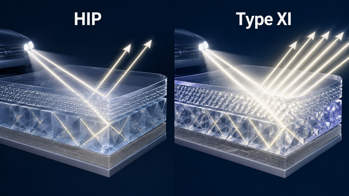 Microprismatic Reflective Sheeting Structure