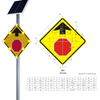 Solar Traffic Road Stop Ahead Signs