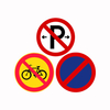Aluminum Reflective Uv-Resistant Traffic Warning Safety Signs