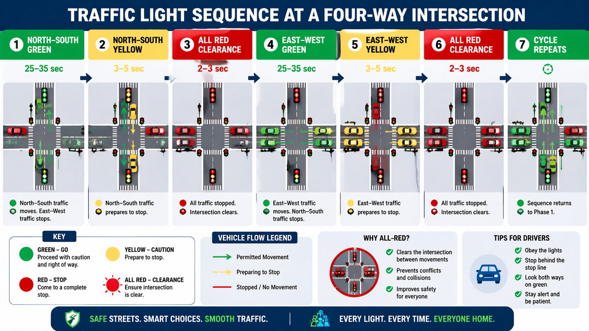 Traffic Signal Cycle Diagram