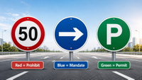 //inrorwxhlmlnlj5p.ldycdn.com/cloud/pnBpnKnklrSRqlmkokjpkp/Circular-Traffic-Signs-Color-System-Guide.jpg