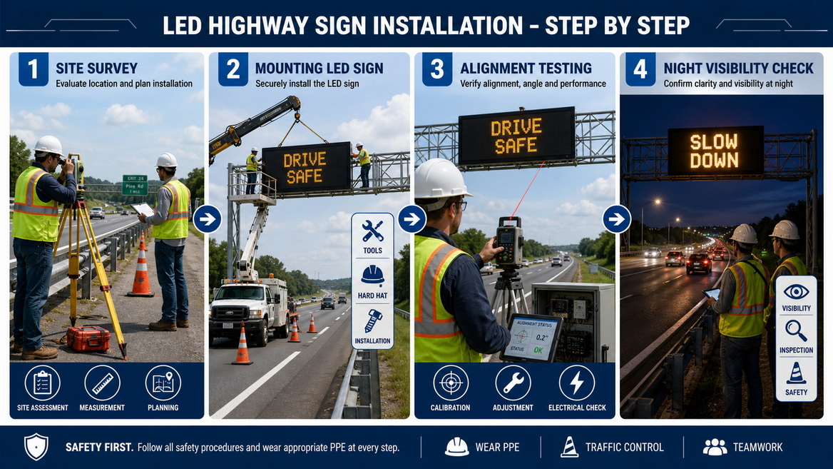 Traffic Sign Installation Steps