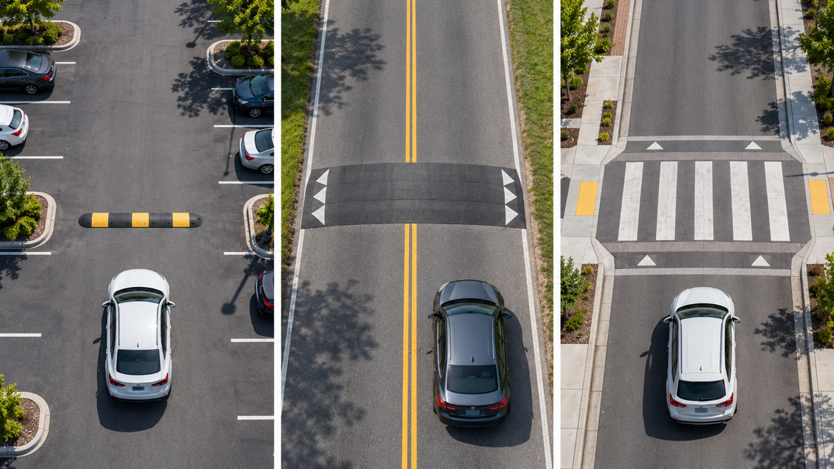 Speed Bump and Raised Crosswalk