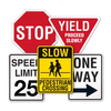 Aluminum Reflective Uv-Resistant Traffic Warning Safety Signs