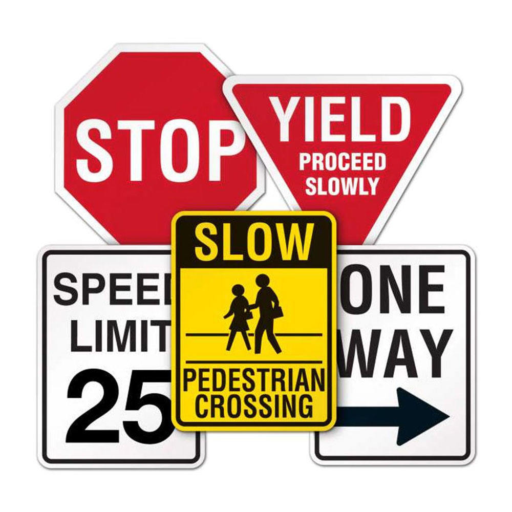 Aluminum Reflective Uv-Resistant Traffic Warning Safety Signs