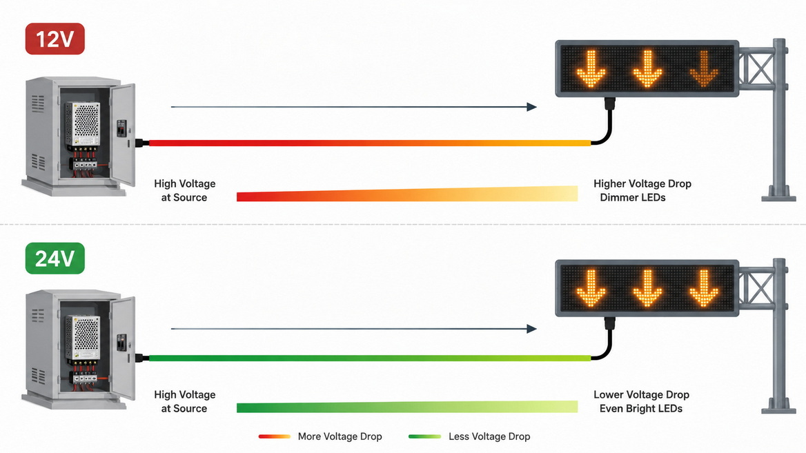Voltage Drop Cable Visualization