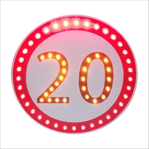 Solar Powered Led Speed Limited Sign