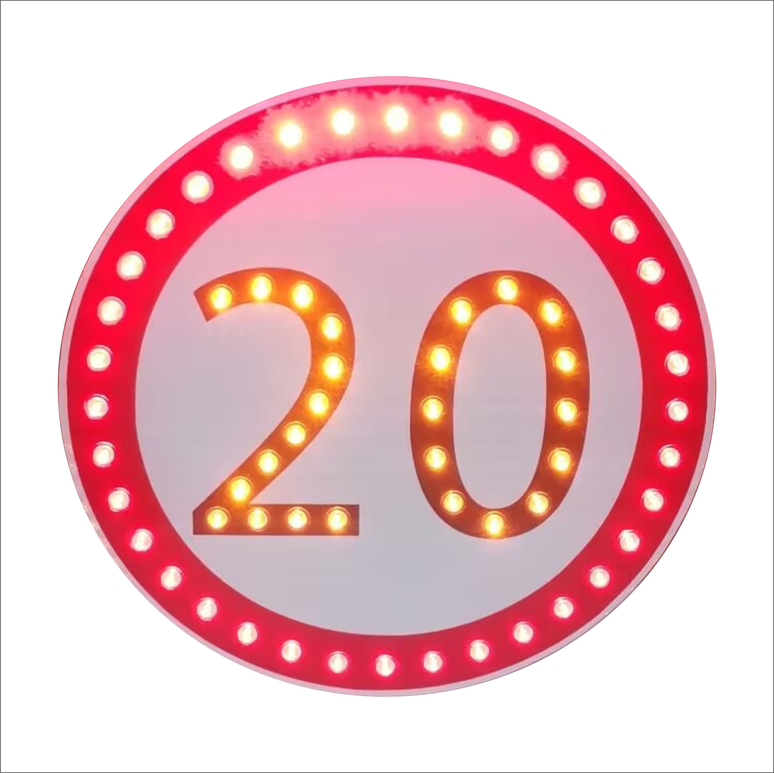 Solar Powered Led Speed Limited Sign