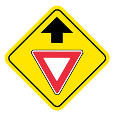 Diamond Shaped Road Traffic Safety Sign
