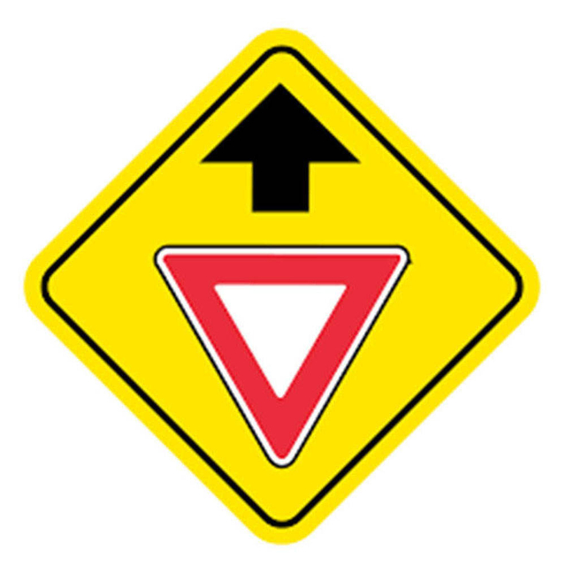 Diamond Shaped Road Traffic Safety Sign