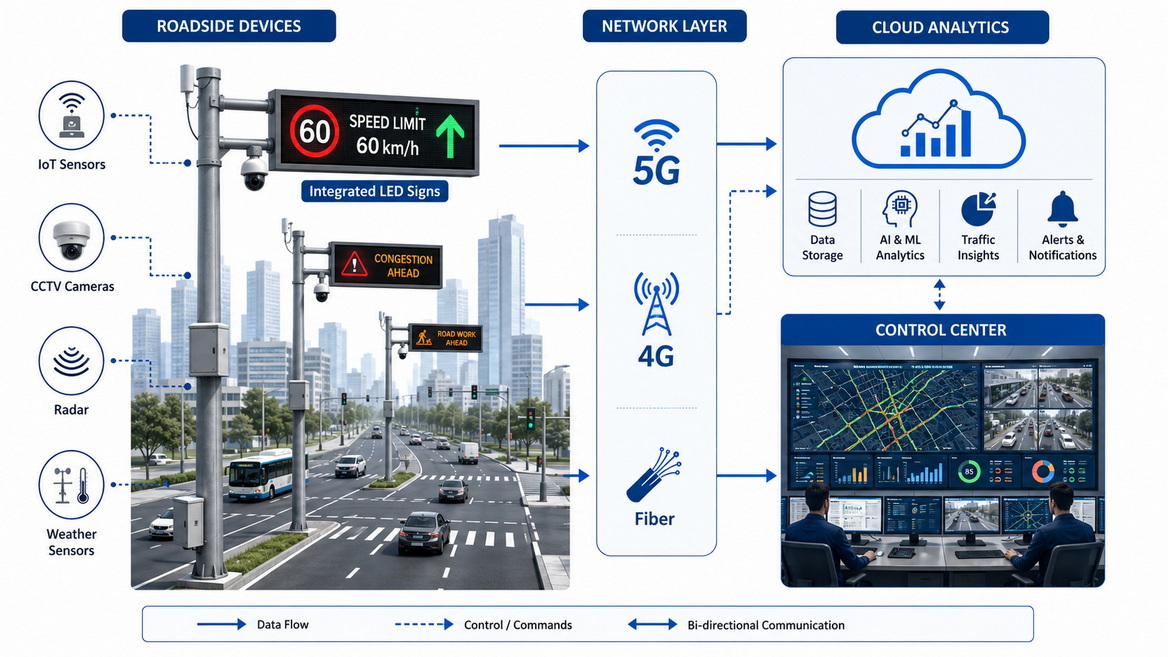Smart City Integrated Sign Architecture