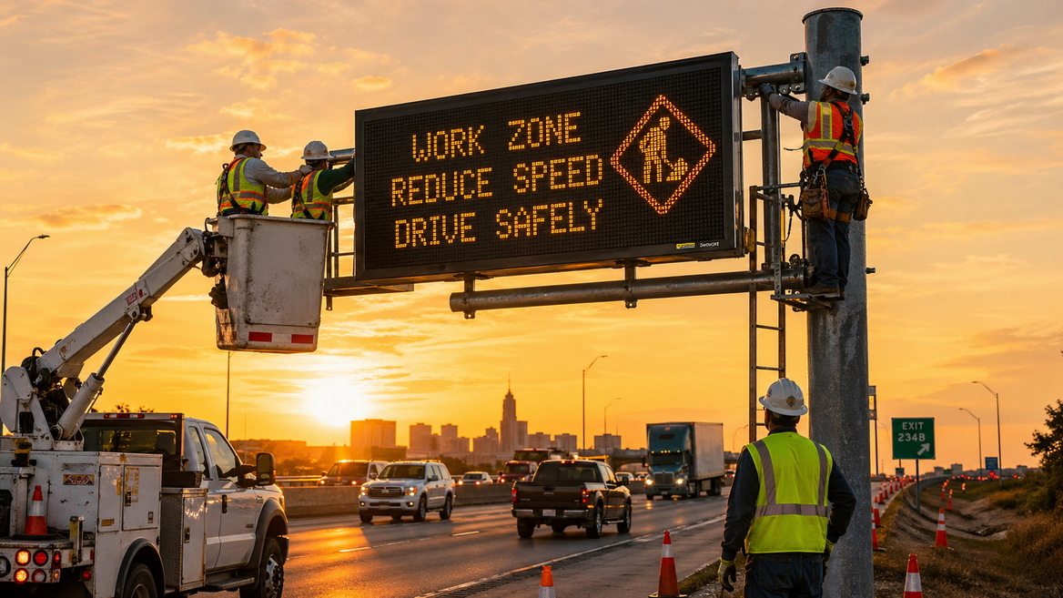 Traffic Sign Installation Team