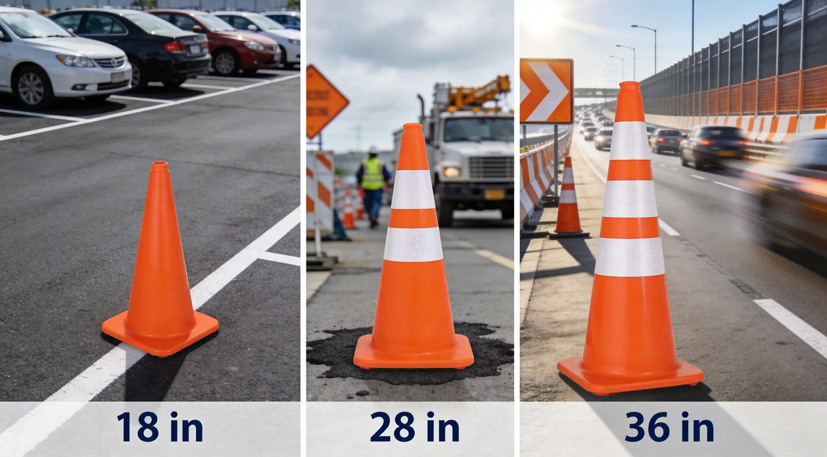 Traffic Cone Size Selection Guide