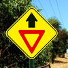 Diamond Shaped Road Traffic Safety Sign
