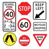 Aluminum Reflective Uv-Resistant Traffic Warning Safety Signs