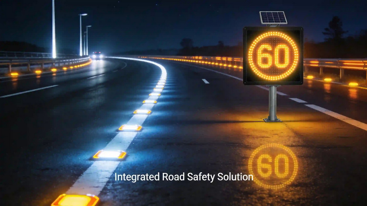 LED Traffic Sign And Road Markers Night Visibility
