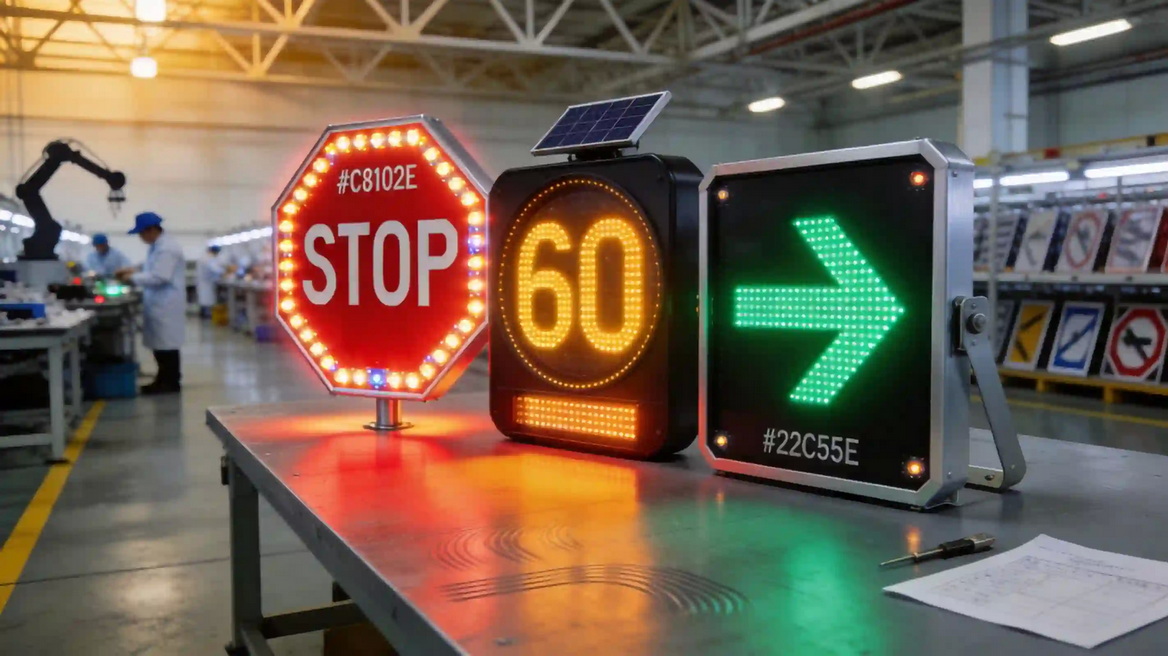 OEM ODM LED Traffic Sign Production