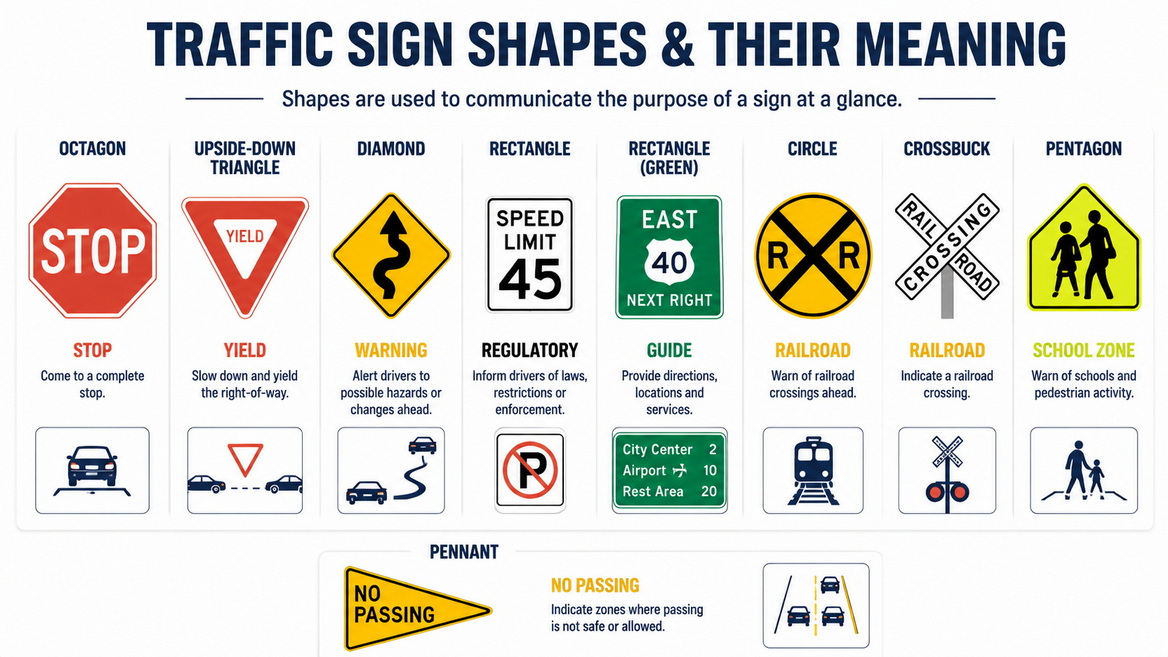 Traffic Sign Shapes Guide