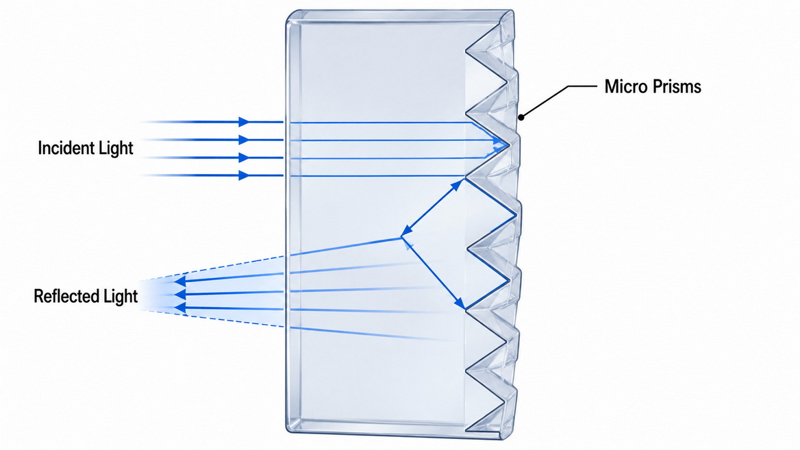 Micro Prismatic Reflector Light Path