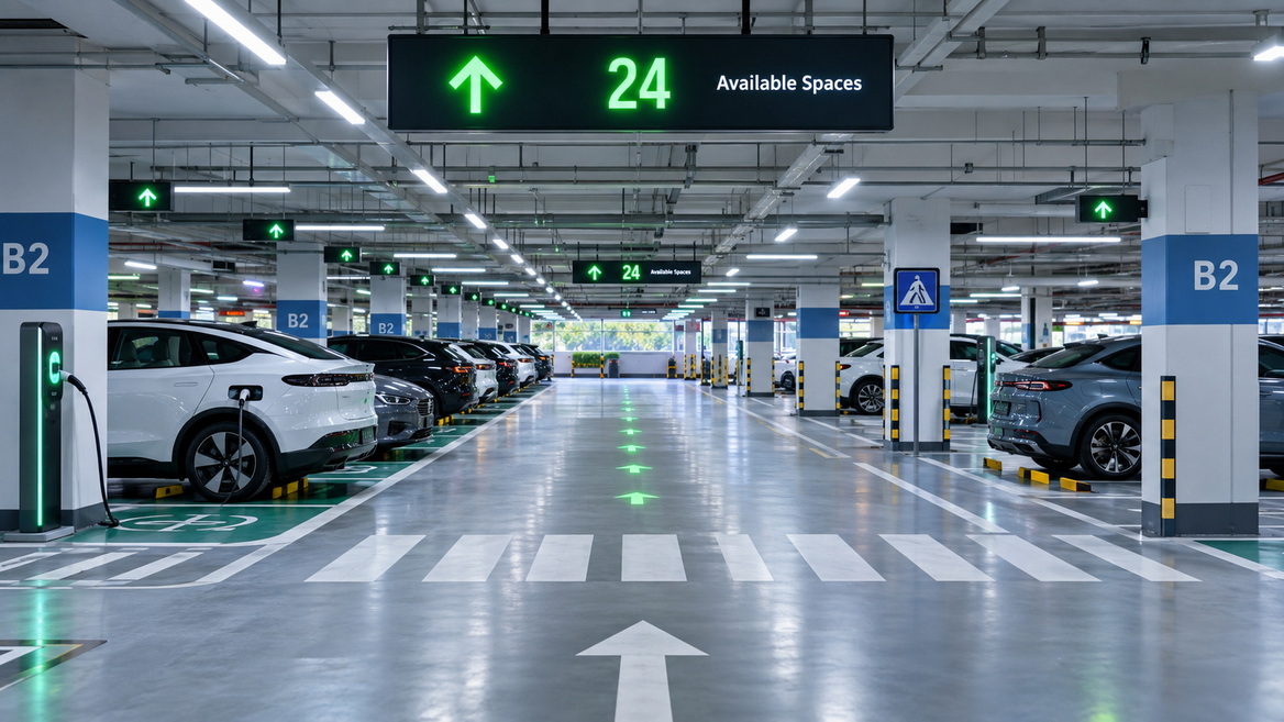 Smart Parking LED Guidance Signs