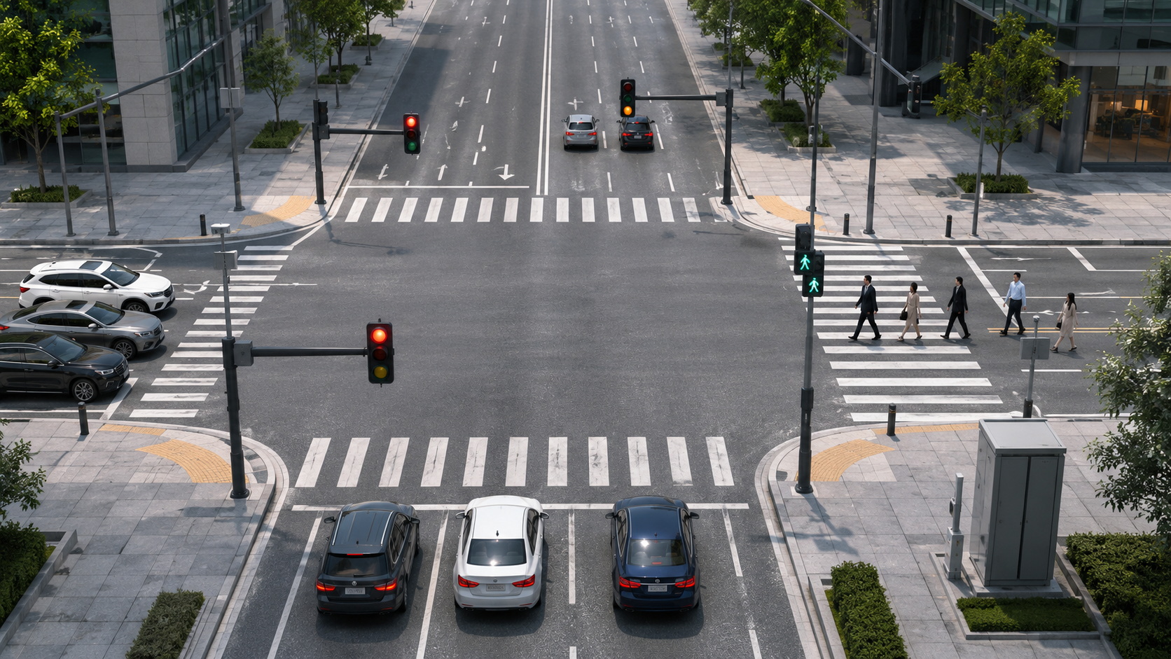Modern Signalized Intersection