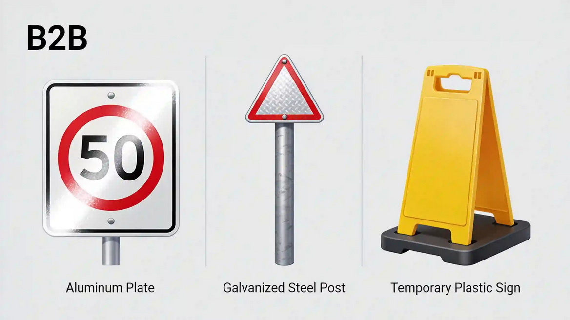 Traffic Sign Material Comparison