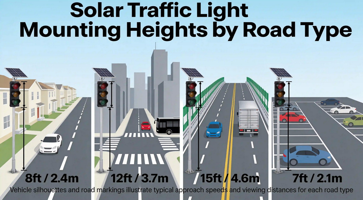 Solar Traffic Light Mounting Height Guide